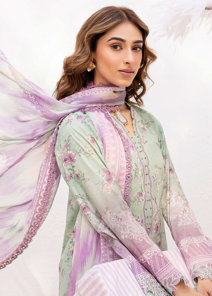 Gardenia by Nureh Embroidered N Printed Lawn Suits Unstitched 3 Piece NU25GEP NSG-194 - Summer Collection