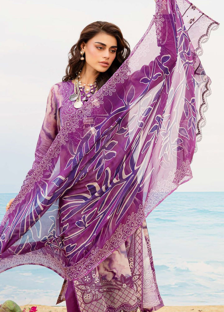 Gardenia by Nureh Embroidered N Printed Lawn Suits Unstitched 3 Piece NU25GEP NSG-196 - Summer Collection