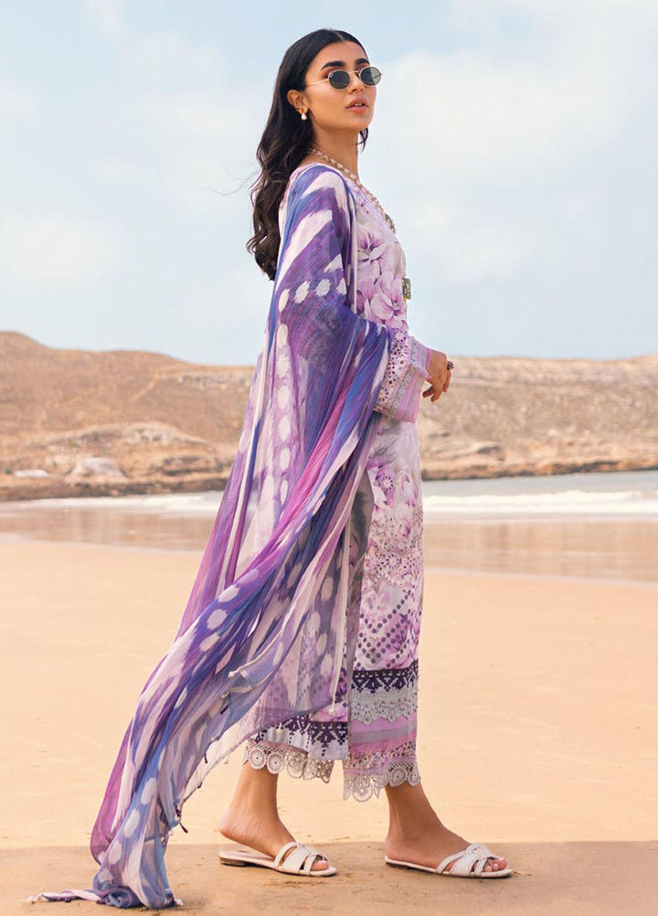 Gardenia By Nureh Embroidered Chikankari Lawn Suits Unstitched 3 Piece NU23GC NSG-111 - Summer Collection