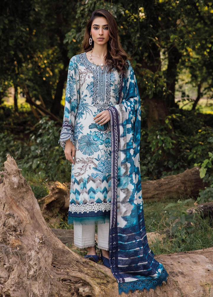 Gardenia By Nureh Embroidered Leather Peach Suits Unstitched 3 Piece NU23LP NSG-139 - Winter Collection