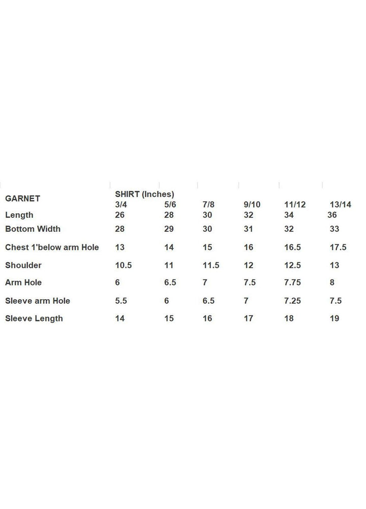 Garnet Clothing Pret Lawn Fancy Pret 2 Piece Suit for Girls -  Tara