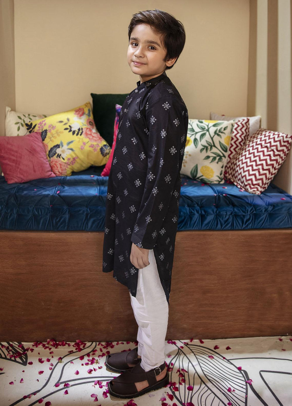 Garnet Clothing Pret Cotton Festive Pret Boys Kurta Pajama -  Star Boy