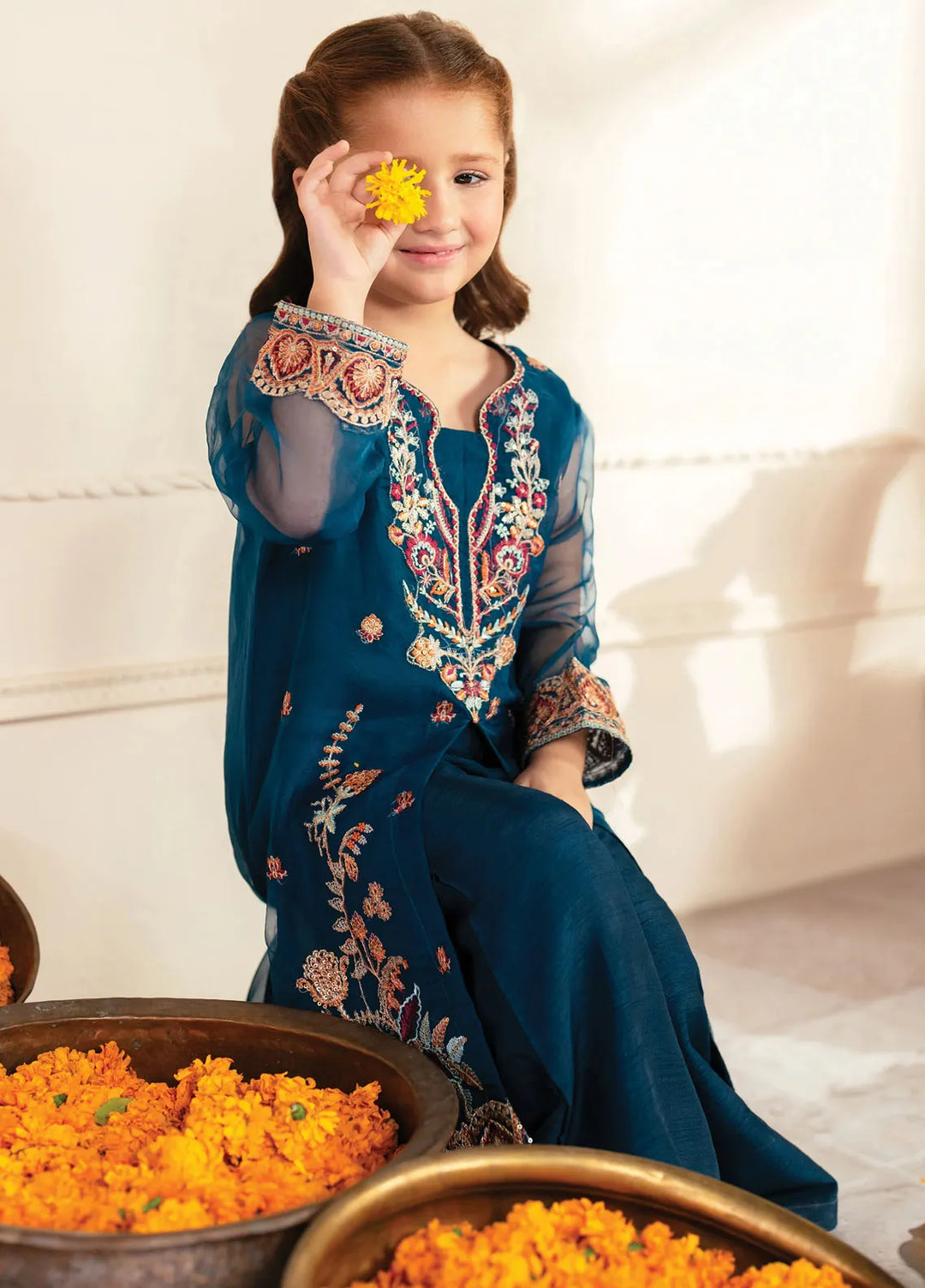 Garnet Clothing Pret Embroidered Organza 2 Piece Suit Johi