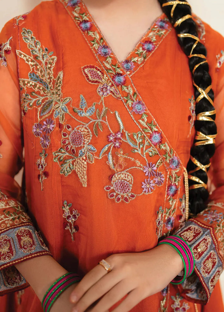 Garnet Clothing Pret Embroidered Organza 3 Piece Suit Aziza