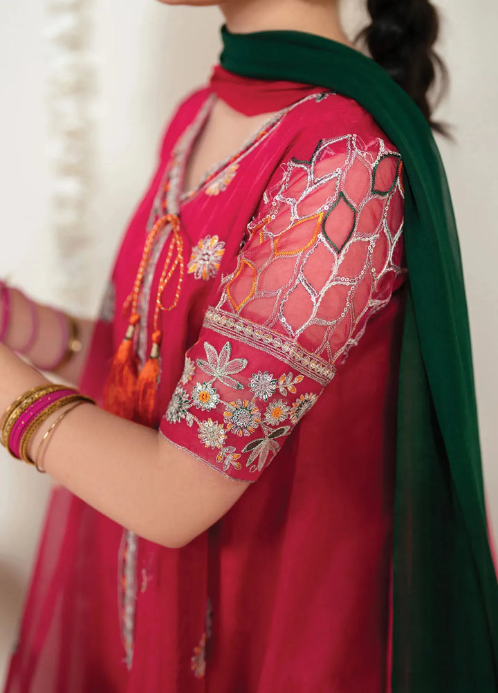 Garnet Clothing Pret Embroidered Organza 3 Piece Suit Chandni