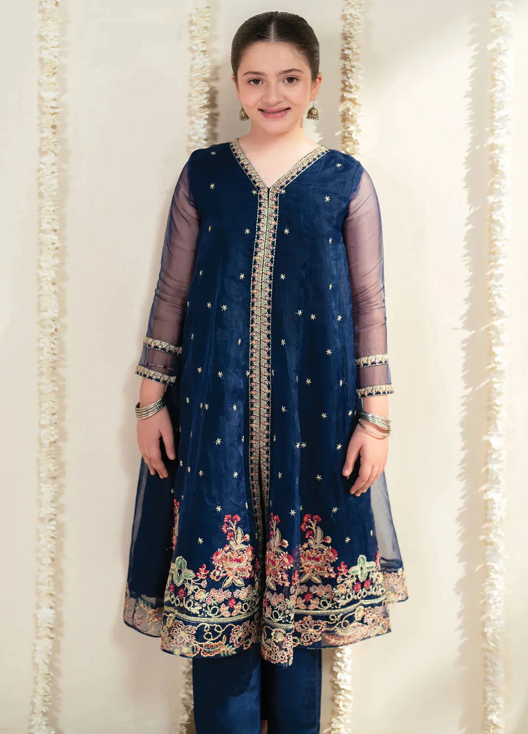 Garnet Clothing Pret Embroidered Organza 3 Piece Suit Naaz