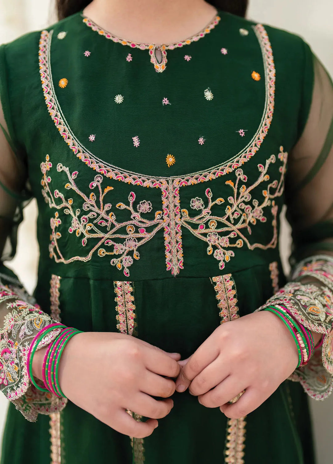 Garnet Clothing Pret Embroidered Organza 3 Piece Suit Shahbano
