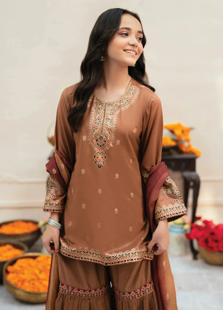 Garnet Clothing Pret Printed Viscose 3 Piece Suit Amal