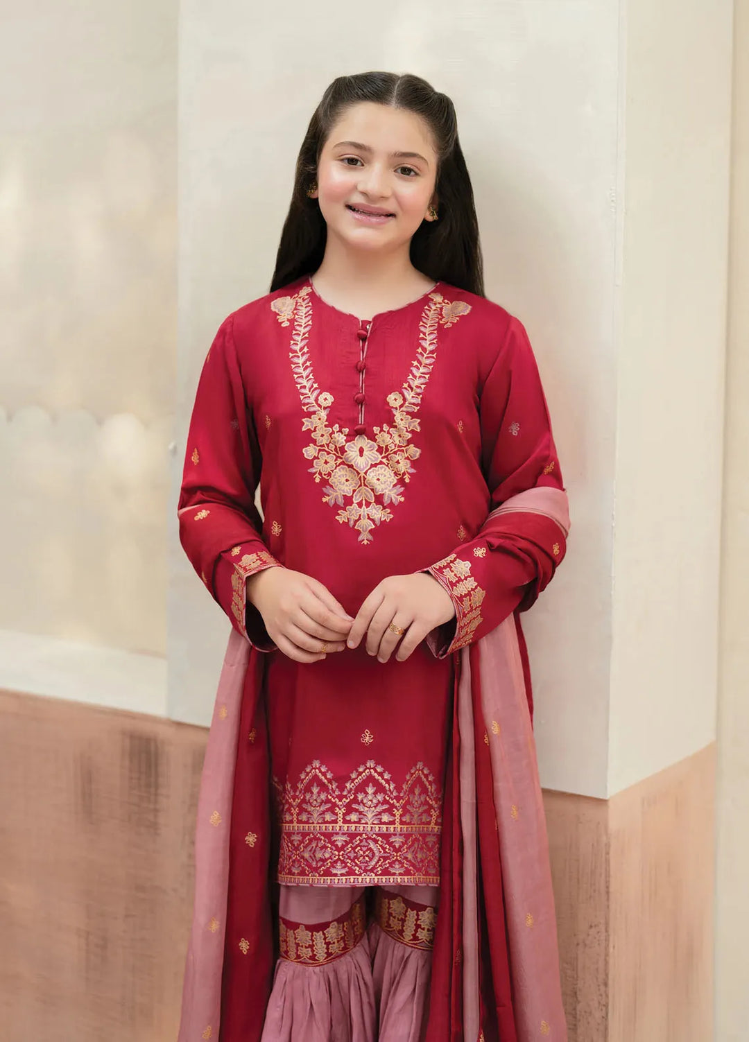 Garnet Clothing Pret Printed Viscose 3 Piece Suit Isla