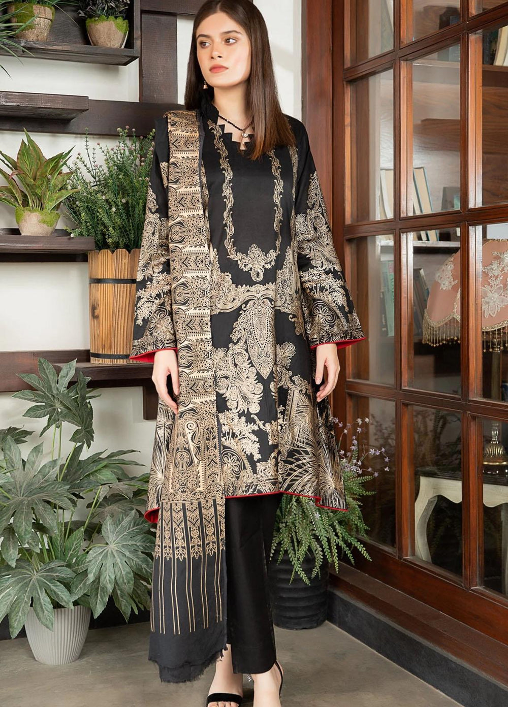 Garnet Clothing Pret Luxury Pret  Cotton Shirt MYSA
