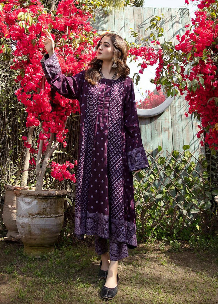 Garnet Clothing Pret Luxury Pret Screen Printed Lawn Frock HAYAT