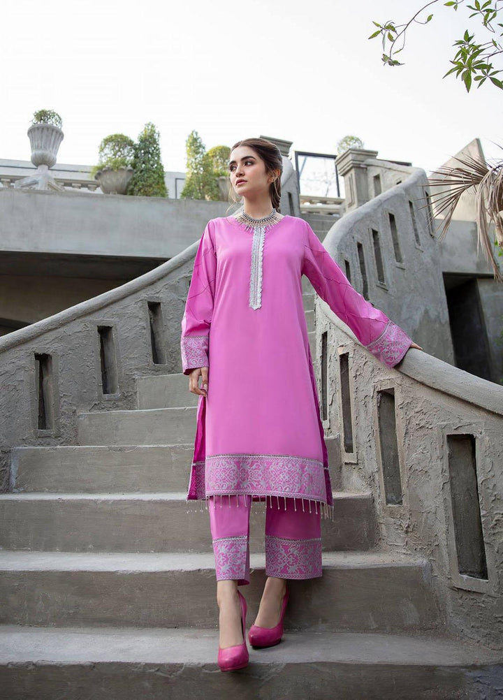 Garnet Clothing Pret Luxury Pret Screen Printed Lawn Shirt INAYAT