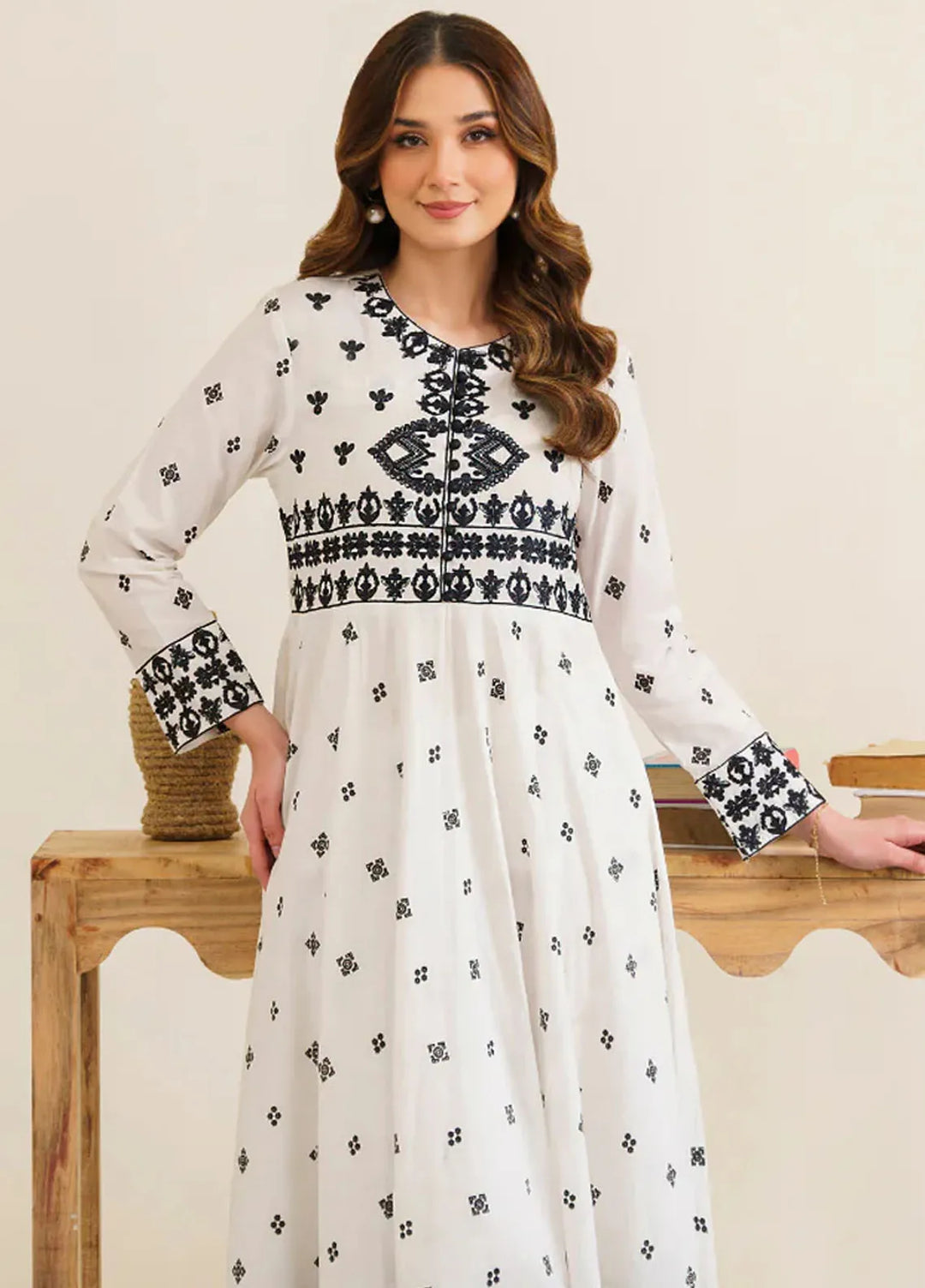 Garnet Pret Embroidered Cotton 3 Piece Suit Angelica