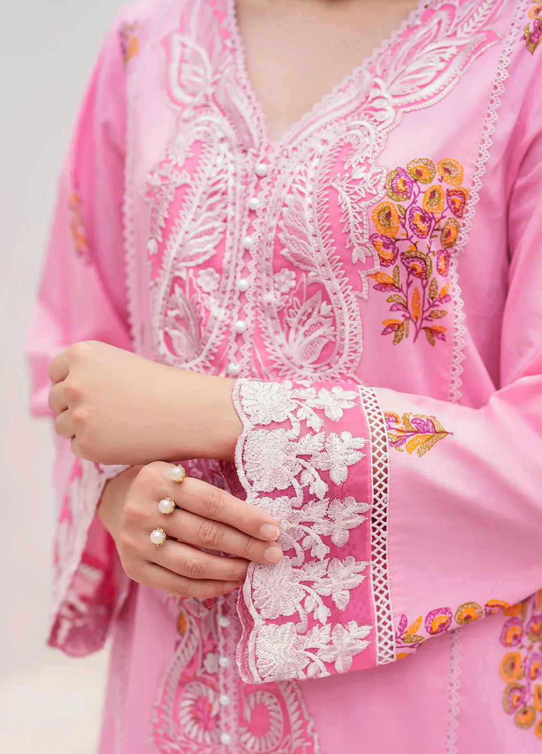 Garnet Pret Embroidered Cotton Lawn 3 Piece Suit Malina