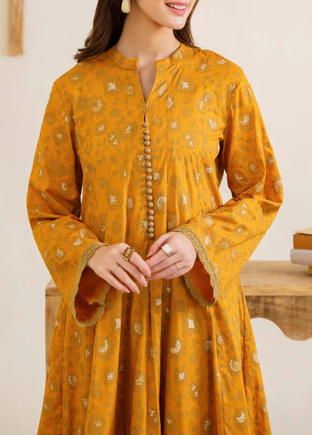 Garnet Pret Printed Dhanak 3 Piece Suit Gulmeena