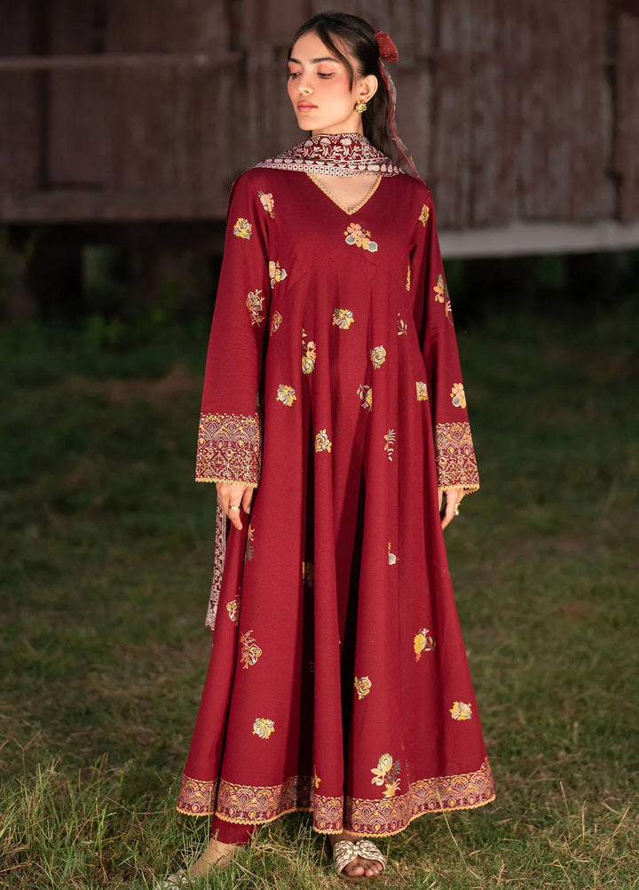 Garnet Pret Printed Karandi 3 Piece Suit Viola Dream