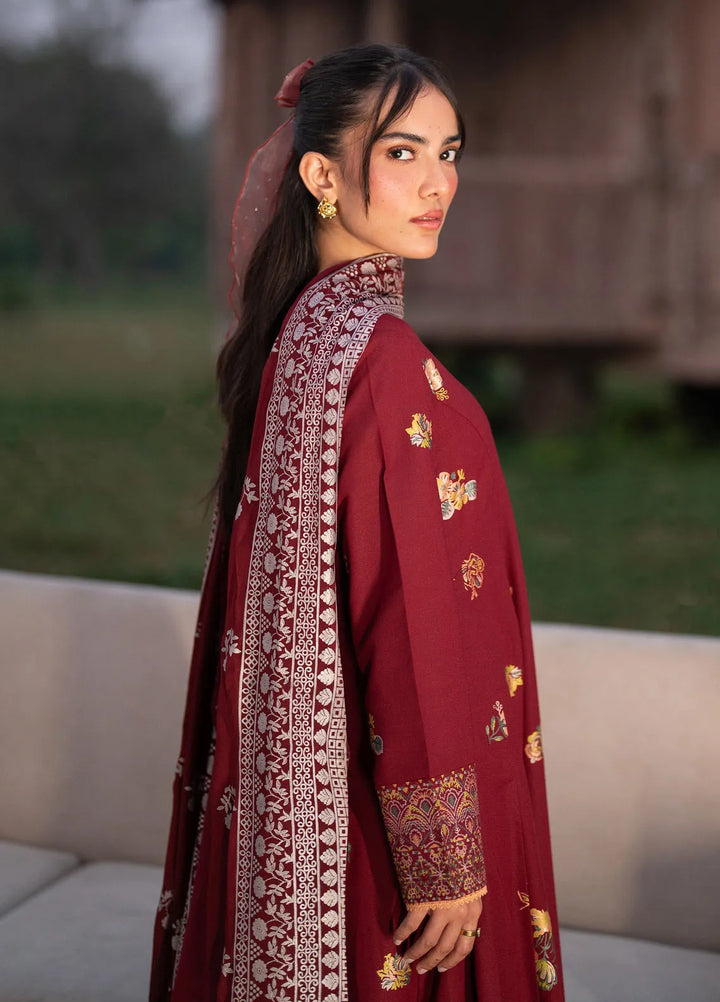 Garnet Pret Printed Karandi 3 Piece Suit Viola Dream