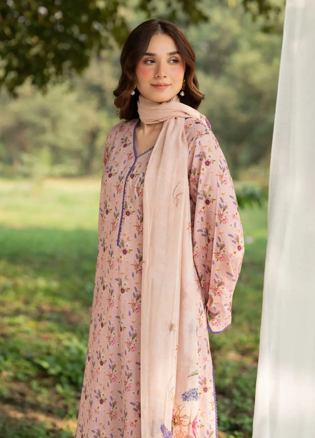 Garnet Pret Printed Khaddar 3 Piece Suit Calendula