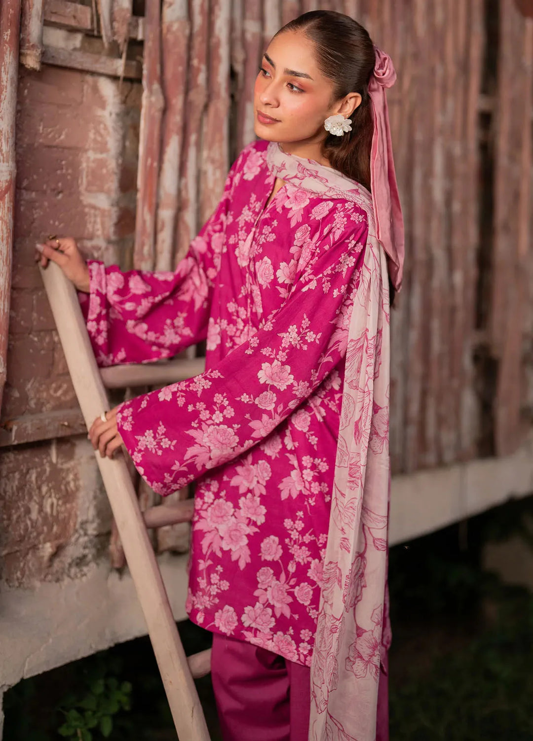 Garnet Pret Printed Khaddar 3 Piece Suit Paloma