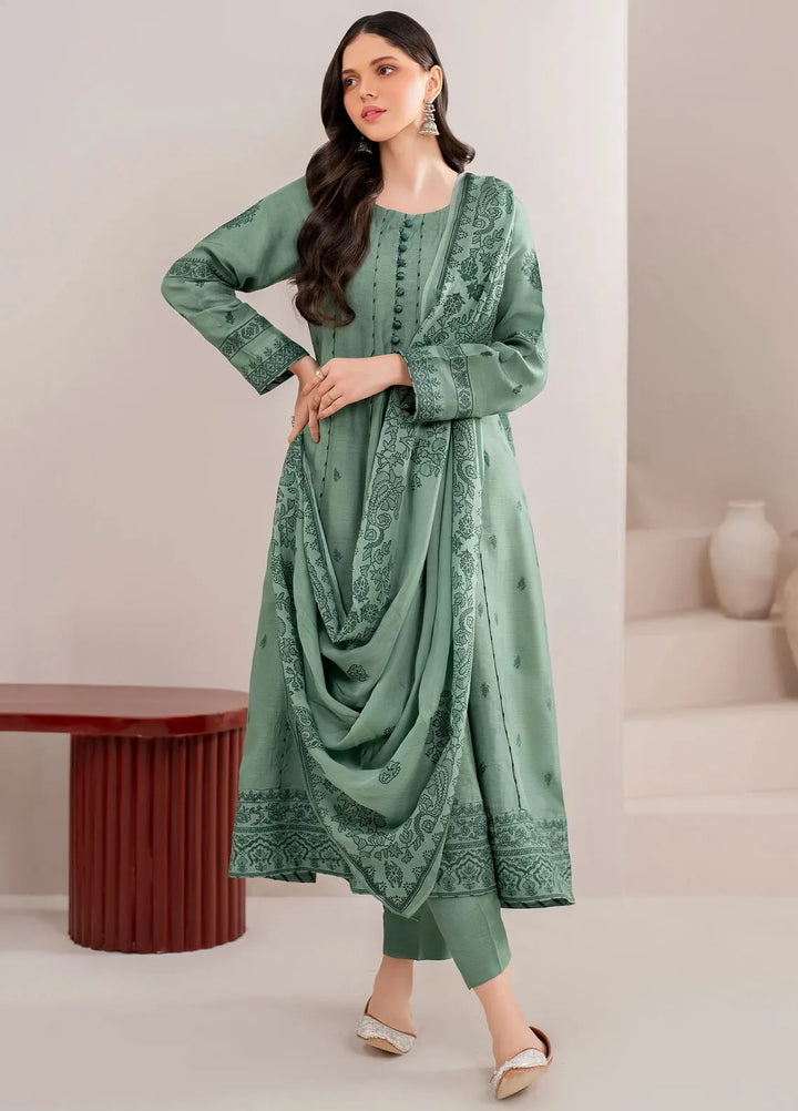 Garnet Pret Printed Raw Silk 3 Piece Suit Kaia