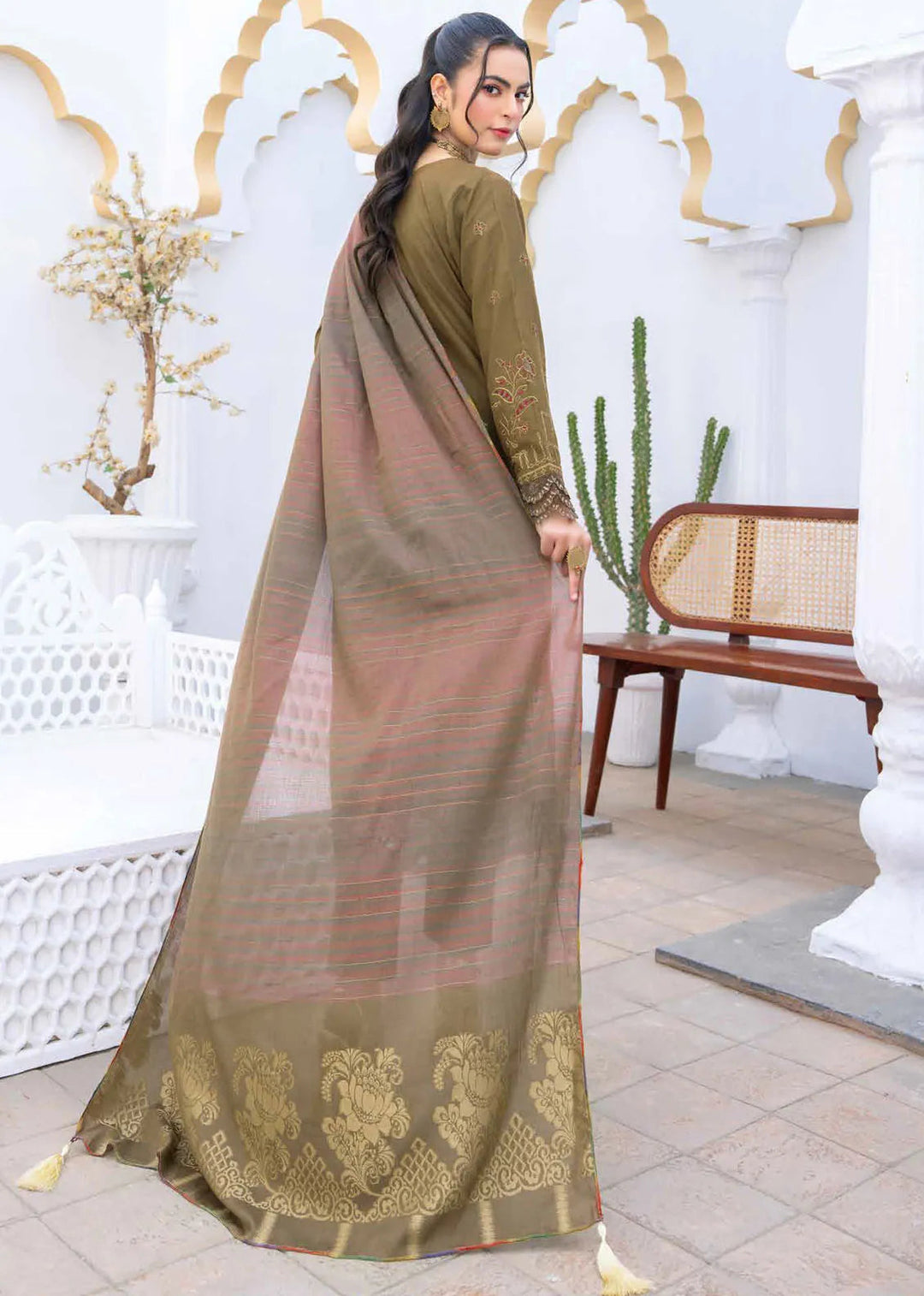 Ghazal by Riaz Arts Embroidered Lawn Suits Unstitched 3 Piece RA25GL D-04 - Summer Collection