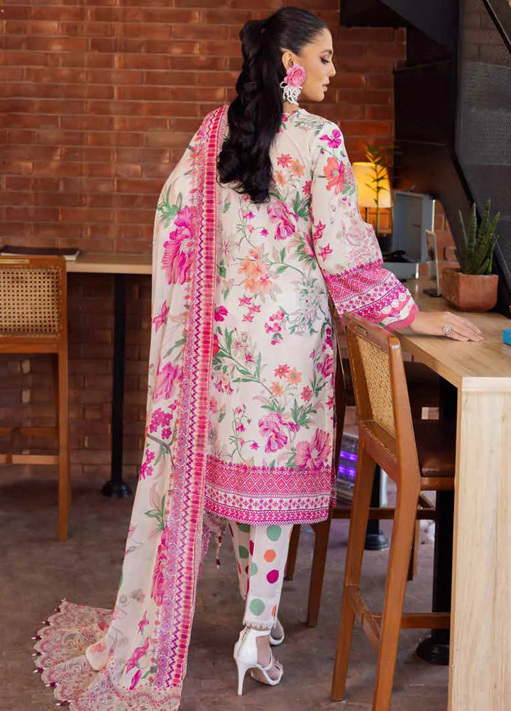 Girl Glam By Nureh Chikankari Lawn Suit Unstitched 3 Piece NU24GG GL-11 - Summer Collection