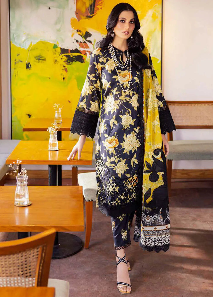 Girl Glam By Nureh Chikankari Lawn Suit Unstitched 3 Piece NU24GG GL-12 - Summer Collection