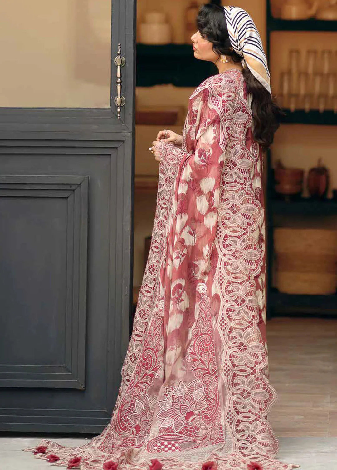 Girl Glam By Nureh Embroidered Crepe Suits Unstitched 3 Piece NU24GV GL-20 - Festive Collection