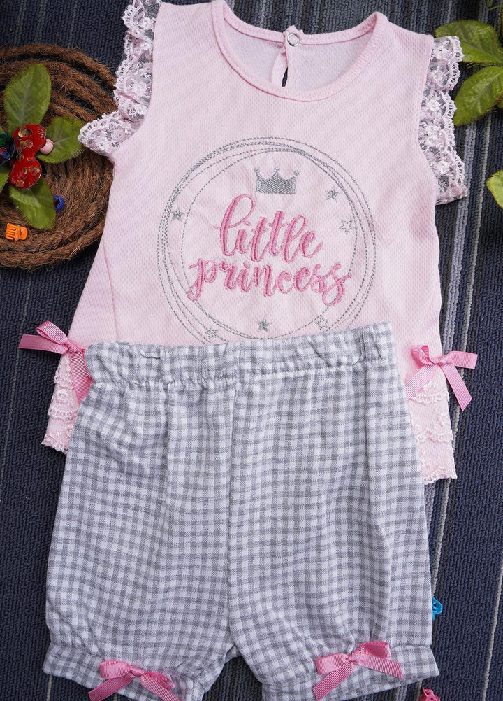 Sanaulla Exclusive Range Cotton Fancy Suits for Girls -  128202 Light Pink