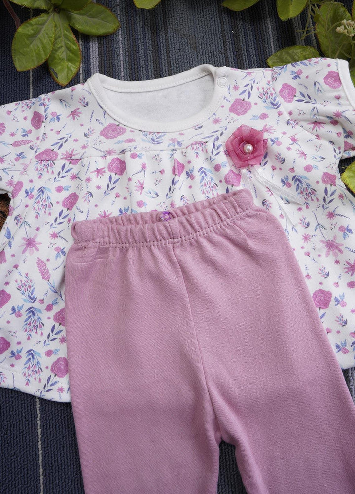 Sanaulla Exclusive Range Cotton Fancy Girls Suits -  131074 Light Purple