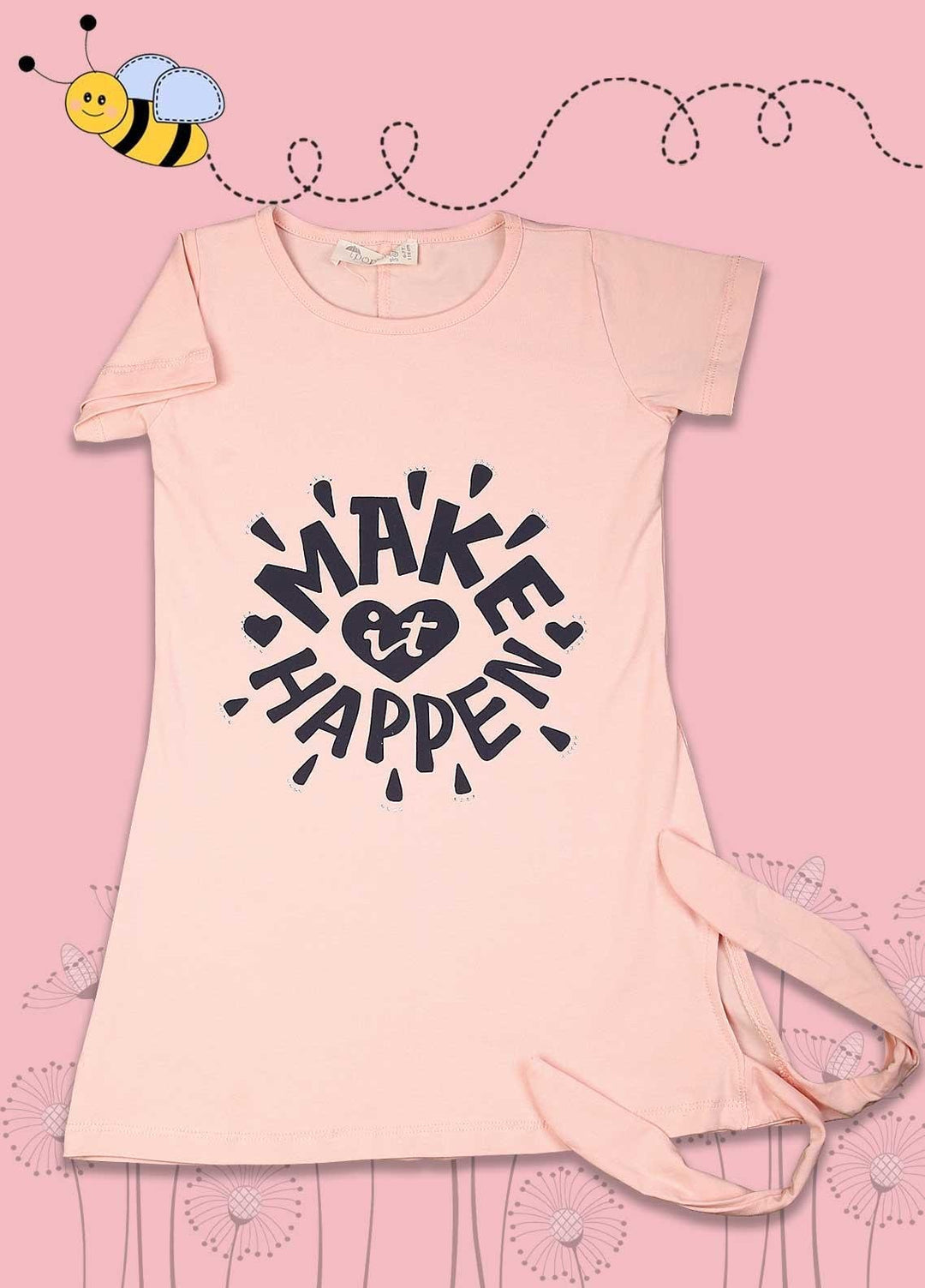 Sanaulla Exclusive Range Cotton Fancy Girls Top -  7014-0508 Pink