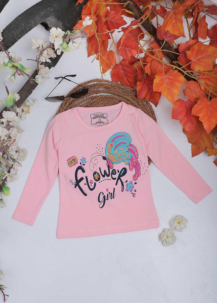 Sanaulla Exclusive Range Mix Casual T-Shirts for Girls -  10368 Pink