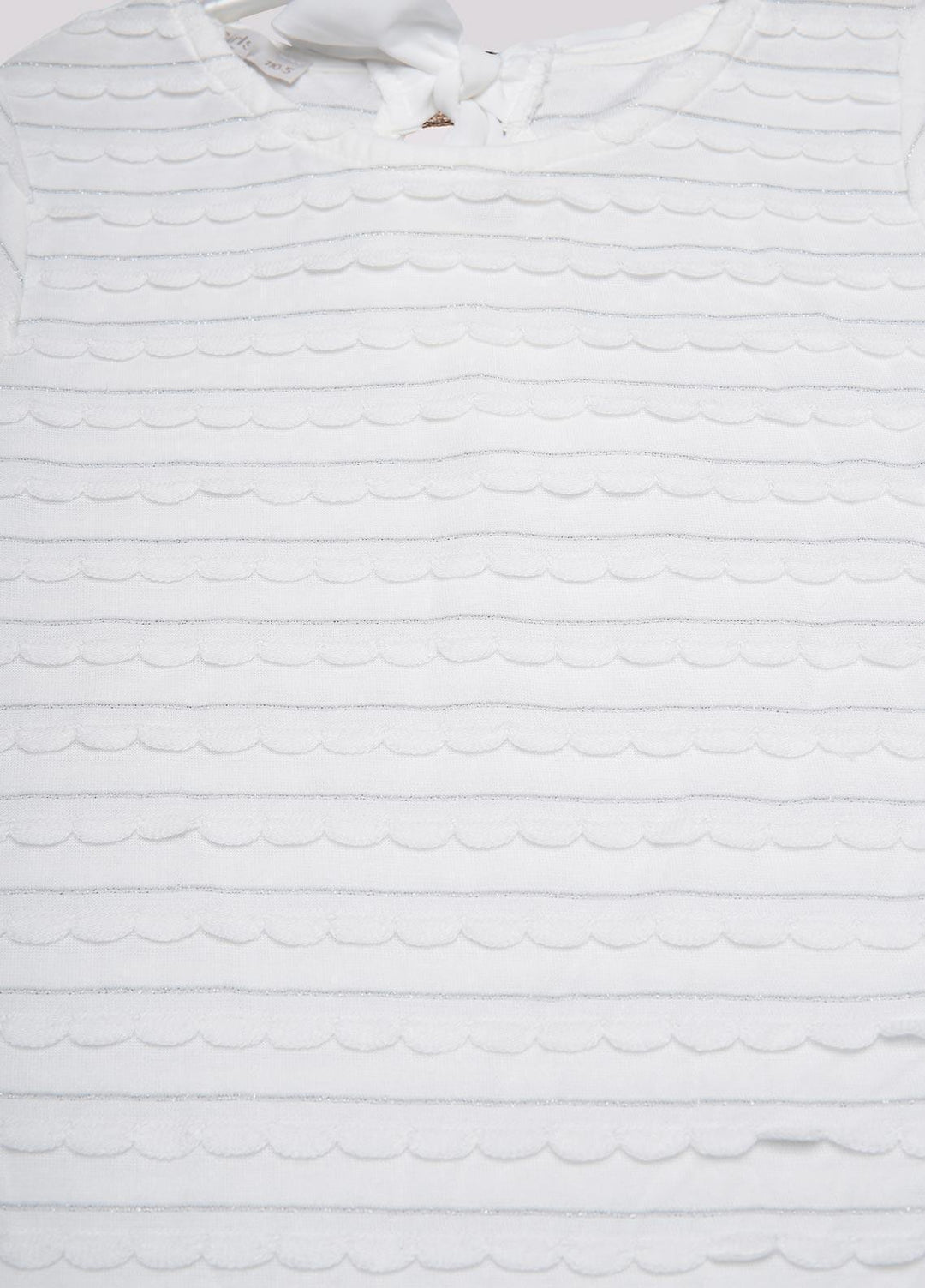 Sanaulla Exclusive Range Cotton Fancy T-Shirts for Girls -  5139 White