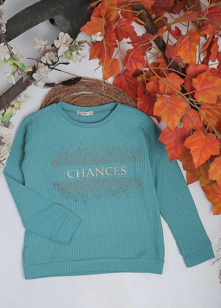 Sanaulla Exclusive Range Mix Casual Girls Tops -  4552 Ferozi