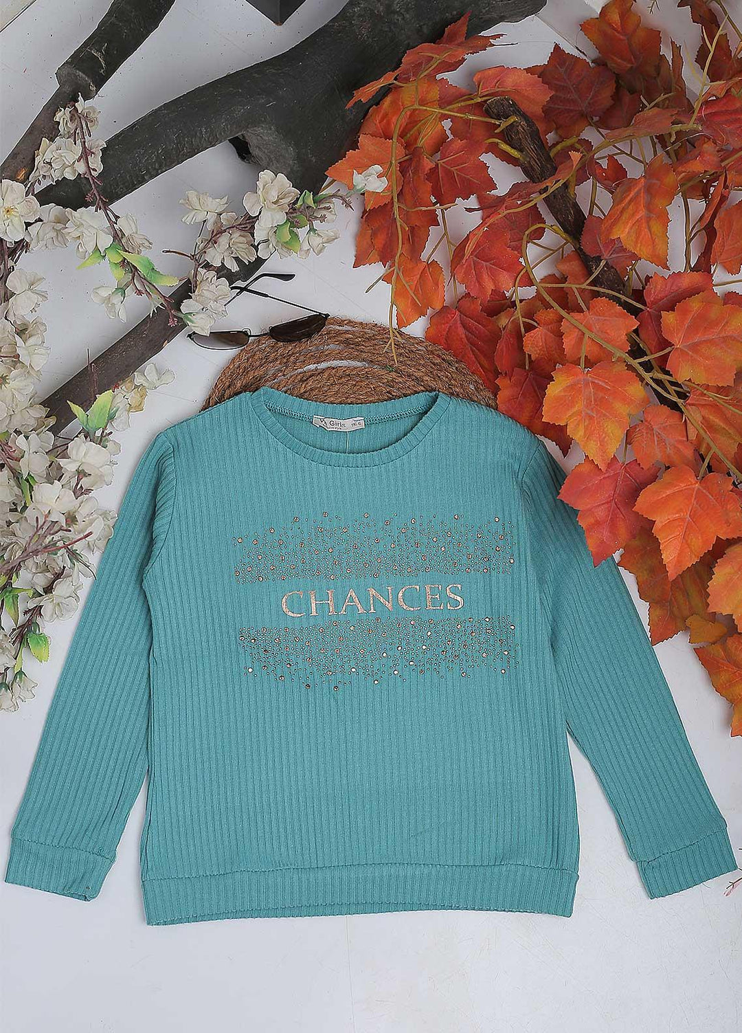 Sanaulla Exclusive Range Mix Casual Girls Tops -  4552 Ferozi