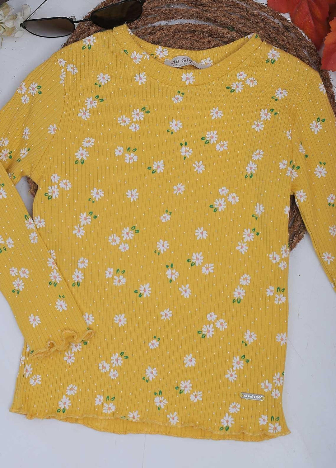 Sanaulla Exclusive Range Mix Casual Tops for Girls -  4586 Yellow