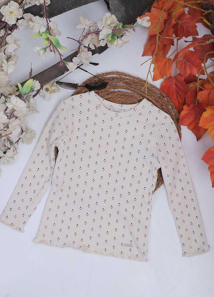 Sanaulla Exclusive Range Mix Casual Tops for Girls -  4589 Off White