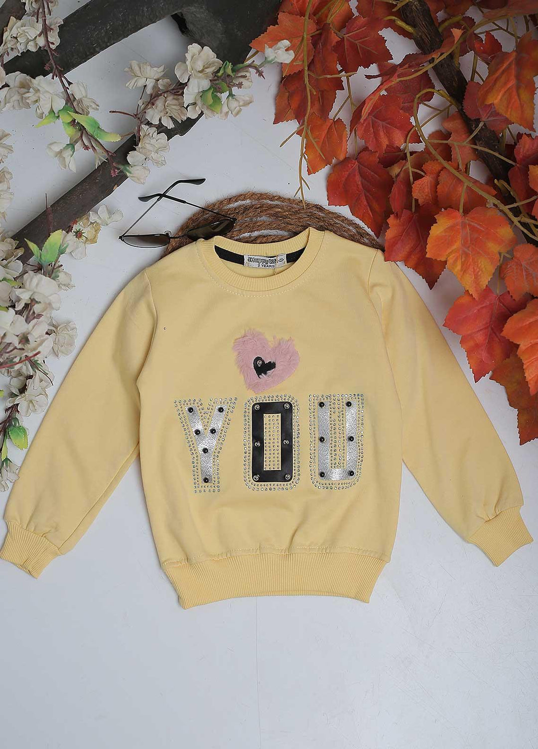 Sanaulla Exclusive Range Mix Casual T-Shirts for Girls -  1034 Yellow