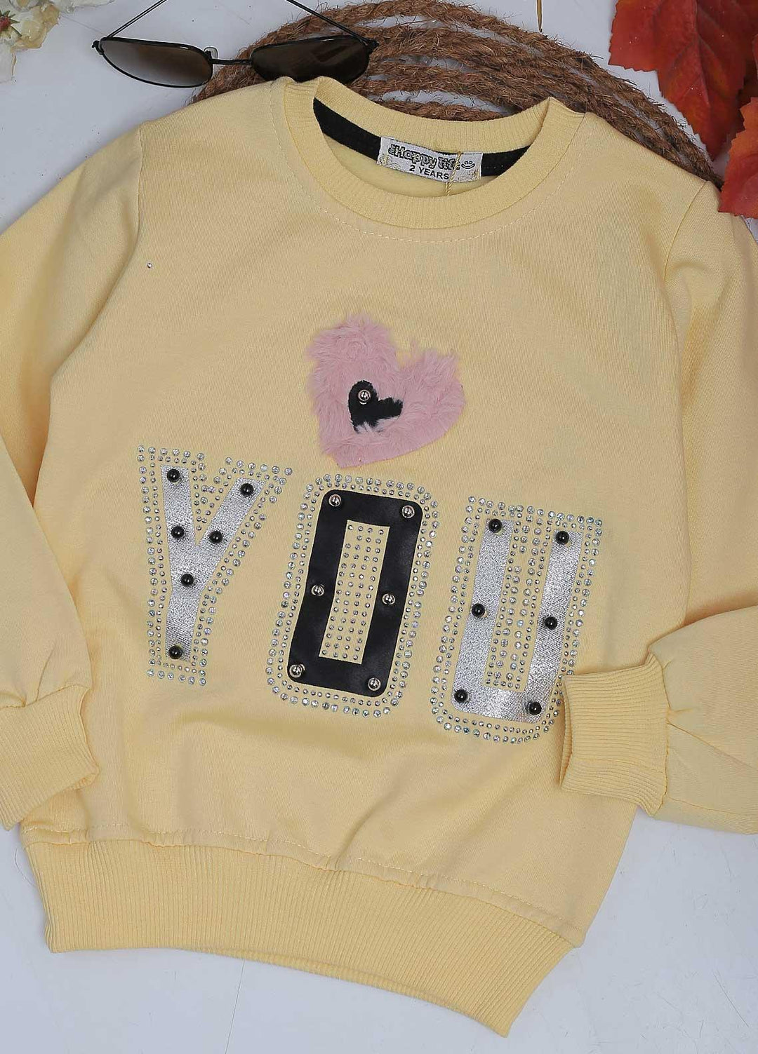 Sanaulla Exclusive Range Mix Casual T-Shirts for Girls -  1034 Yellow