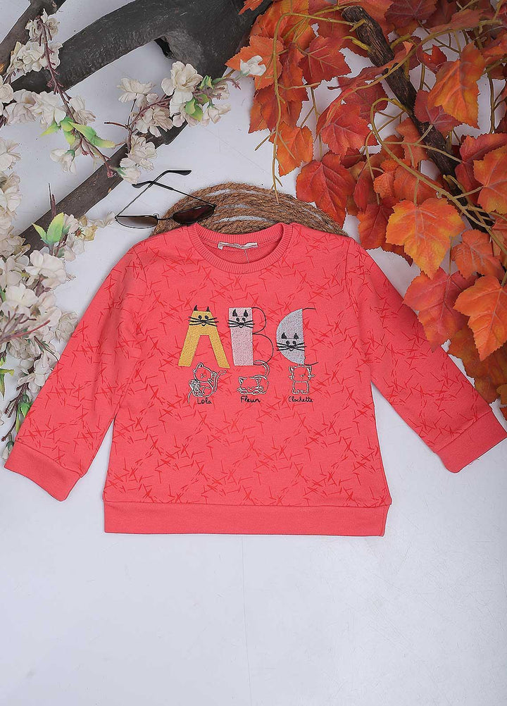Sanaulla Exclusive Range Mix Casual T-Shirts for Girls -  4374 Pink