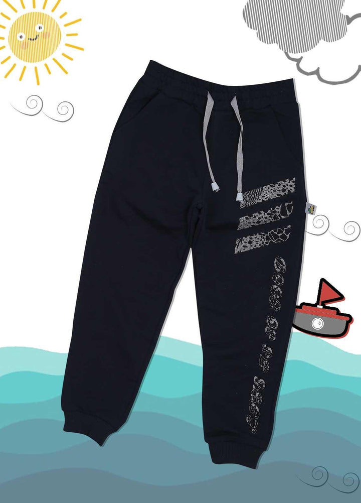 Sanaulla Exclusive Range Cotton Casual Girls Trouser -  3303 D-Blue