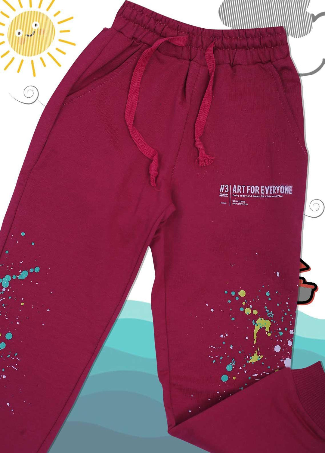 Sanaulla Exclusive Range Cotton Casual Girls Trouser -  3384 Pink