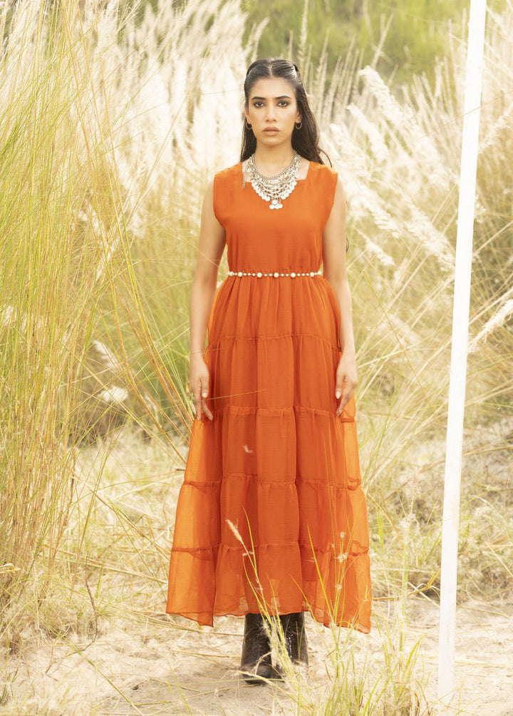 Nazmina Pret Layered  Maxi FR-684M Sunset Splendor