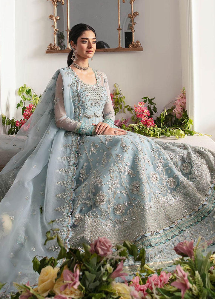 Gossamer By Zaha Embroidered Organza Suits Unstitched 4 Piece ZKS23G ZC23-06 Mirzeta - Luxury Collection