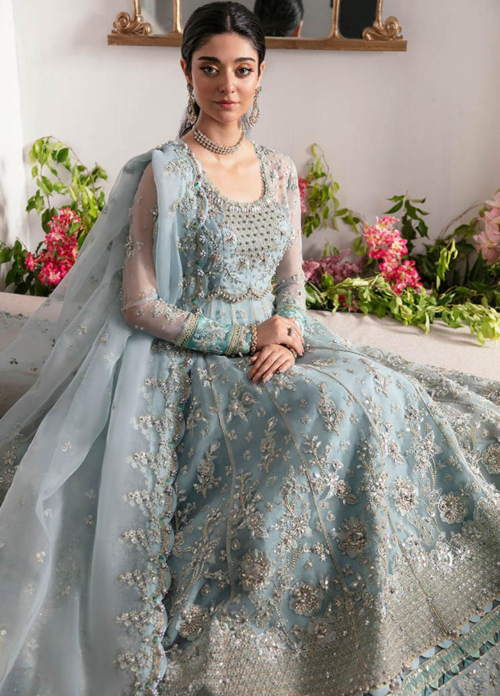 Gossamer By Zaha Embroidered Organza Suits Unstitched 4 Piece ZKS23G ZC23-06 Mirzeta - Luxury Collection
