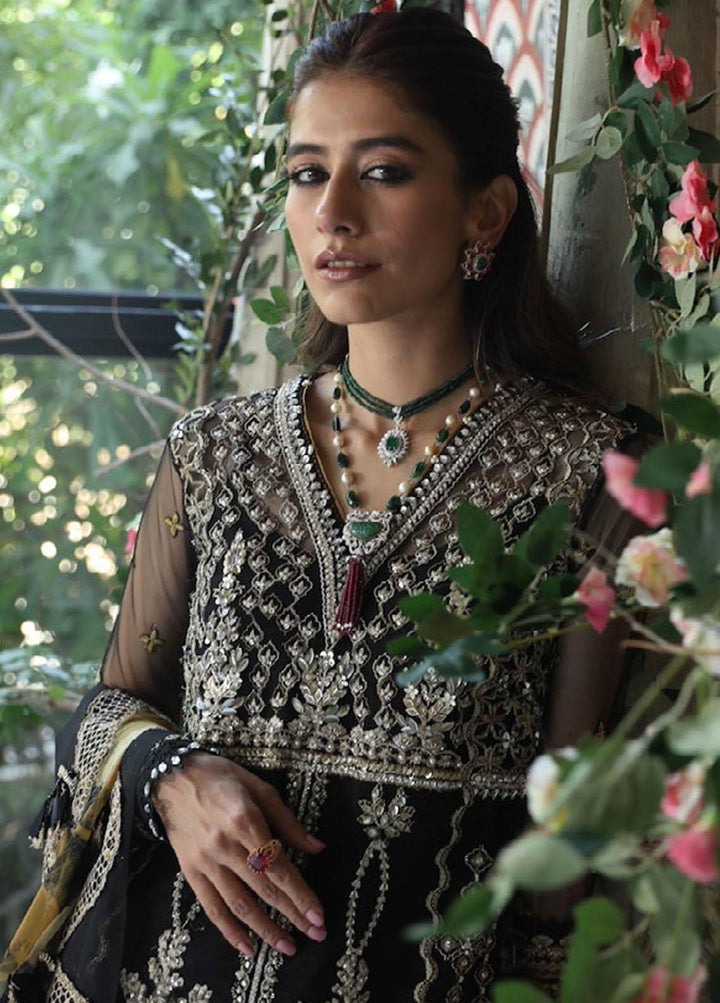 Gossamer by Zaha Embroidered Net Suits Unstitched 3 Piece ZKS22G D2 Sherene - Wedding Collection