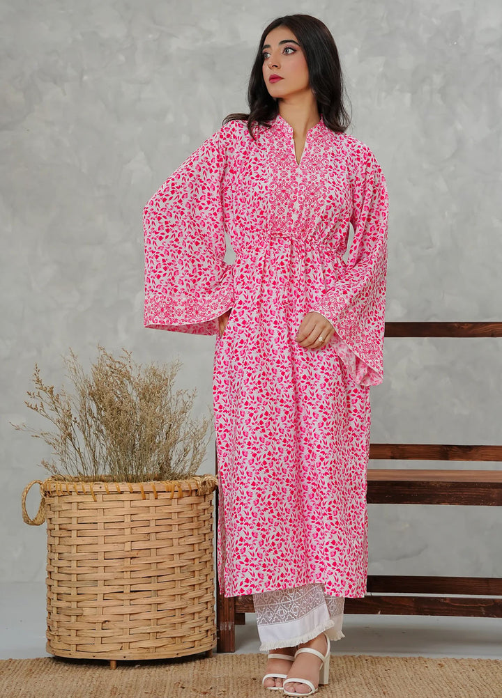 Grape Drape Pret Embroidered Lawn 1 Piece Crimson Rose