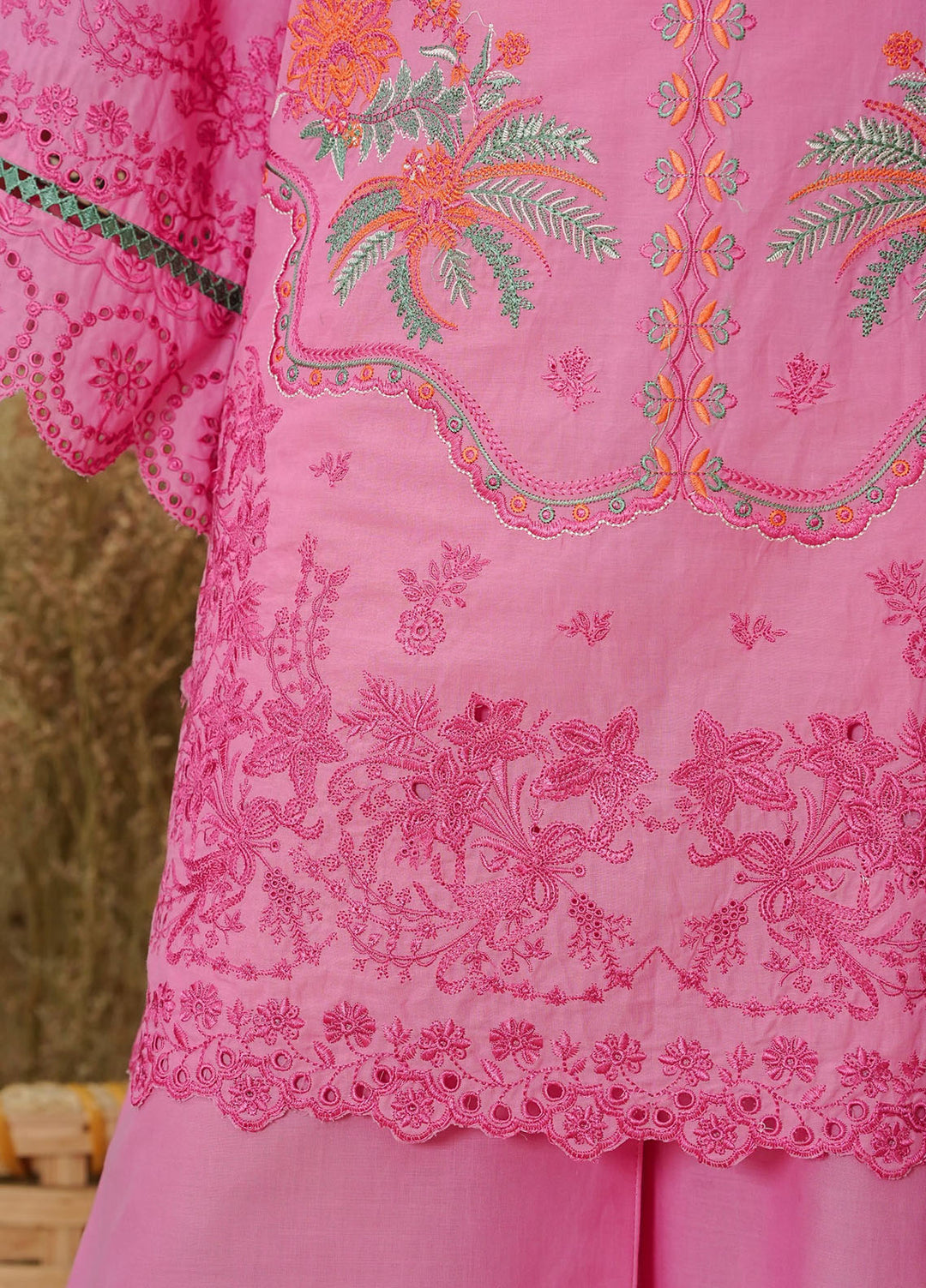 Grape Drape Pret Embroidered Lawn 3 Piece Floral Radiance