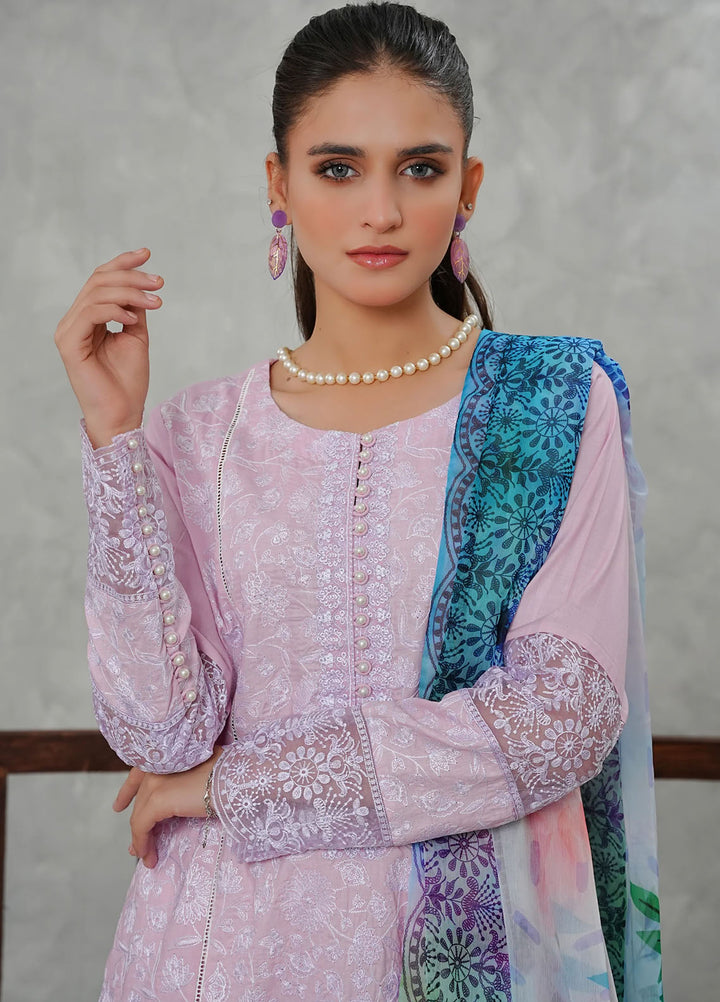 Grape Drape Pret Embroidered Lawn 3 Piece Seraphic Mist