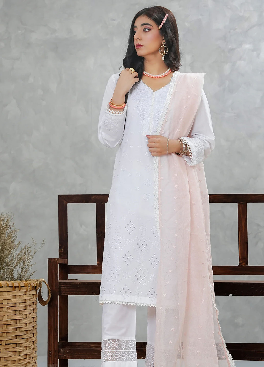 Grape Drape Pret Embroidered Lawn 3 Piece Serene Glow